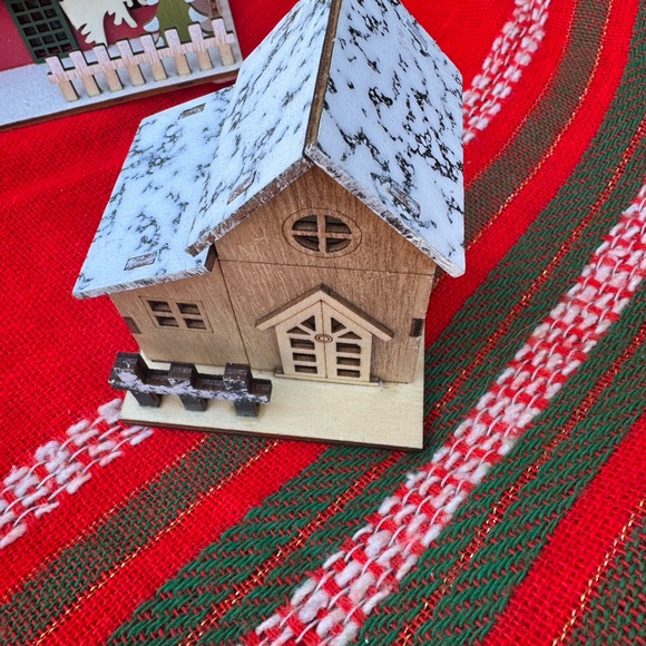 World Market Holiday Village Wooden Decoration Set - Picture 3 of 7